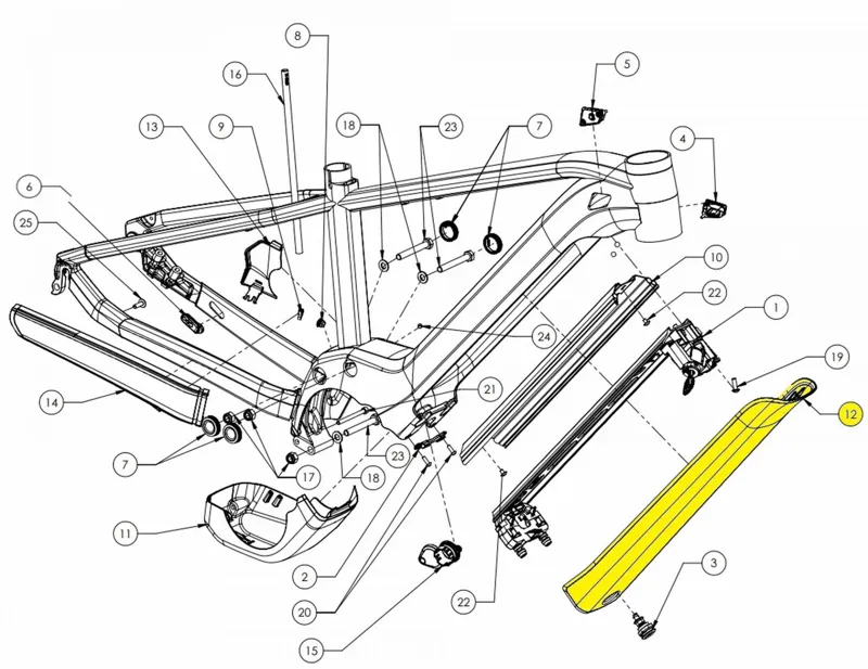 Cube Battery Cover Reaction Hybrid 625 - 3782